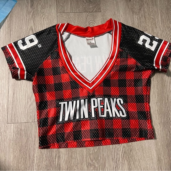 COPY - Twin Peaks Uniform Football Jersey Crop Top - Picture 1 of 2